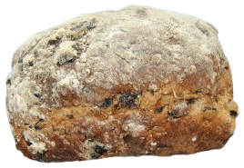 Bruin Rozijnenbrood Buitenkant